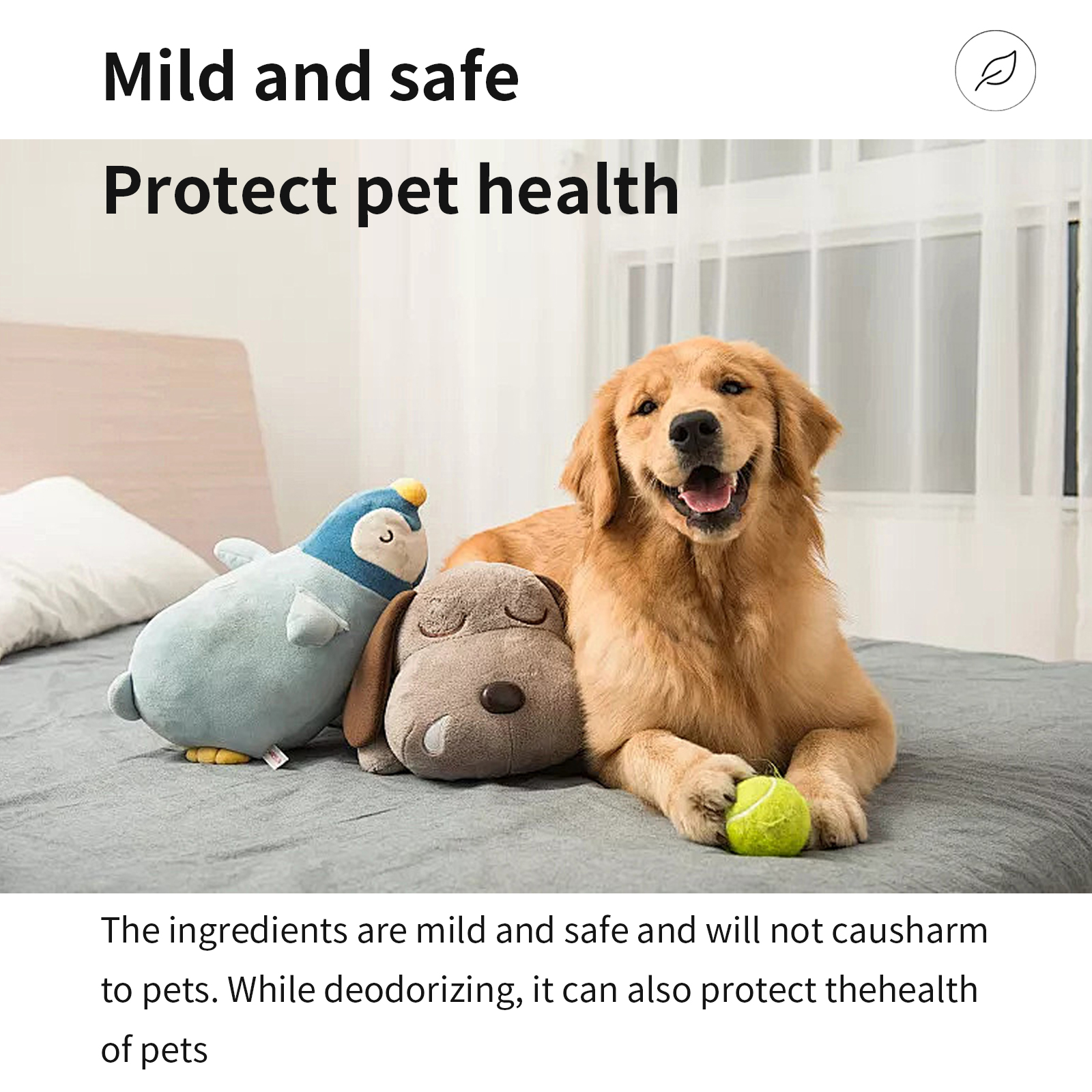 Pet Fabric Deodorizer Spray, Fresh Air Clean Pet Odors Indoor Air Fresh Long-Lasting Deodorant — image 5