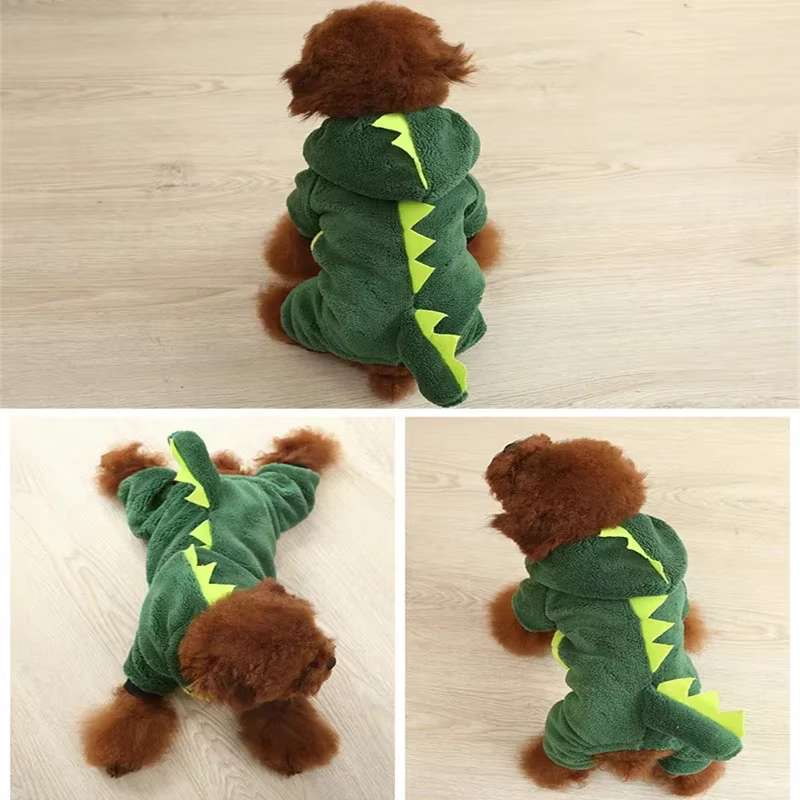 Pet Dog Clothes Soft Warm Fleece Dogs Jumpsuits Pet Clothing for Small Dogs Puppy Cats Hoodies Chihuahua Yorkshire Costume Coats — image 5