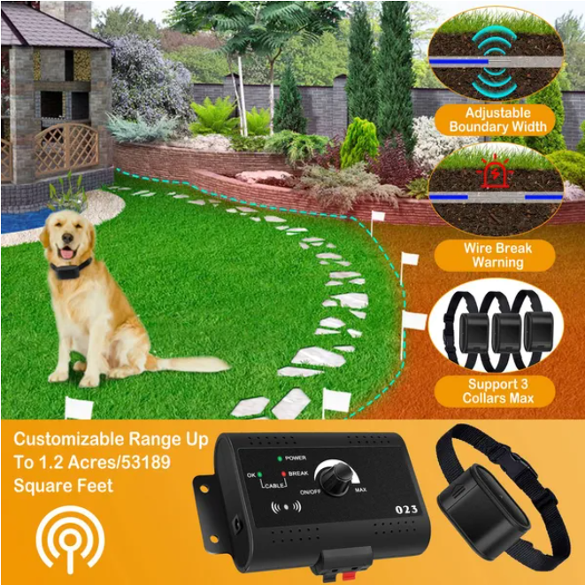 Sistema de Cierre Eléctrico para Perros con Collar y Cable — imagen 2