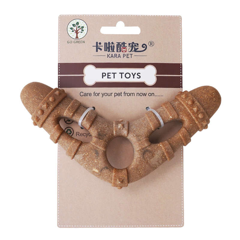 Dog Toy Bone-Shaped Chew Stick Durable Teeth Cleaning Self-Entertainment Toy for Small and Medium Dogs — image 1
