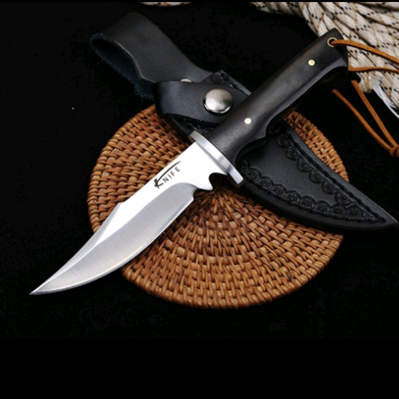 Cuchillo de caza y pesca mini recto, mano, camping, caza, pesca submarina, herramienta de emergencia para hombre regalo — imagen 3