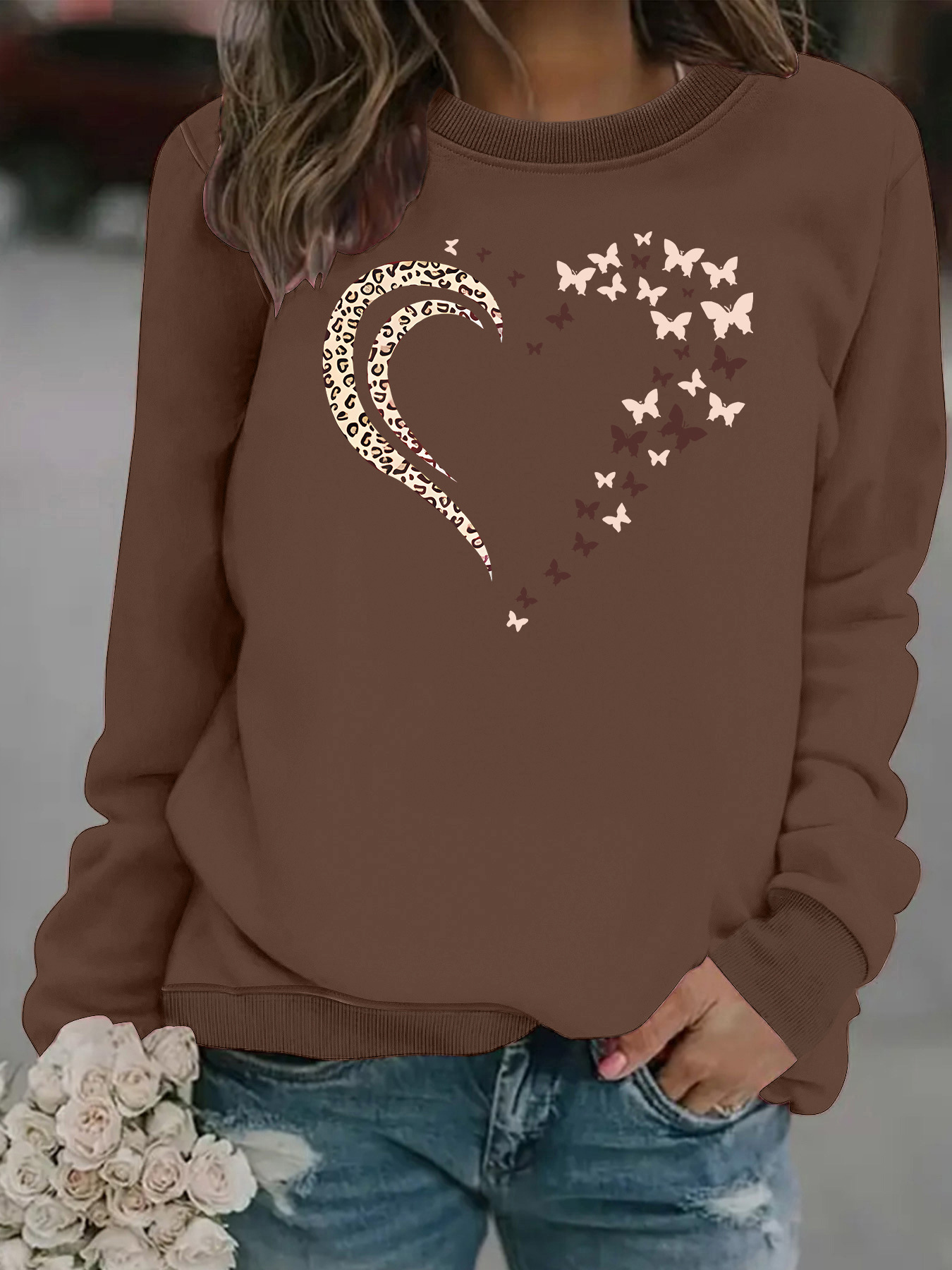 Love butterfly printed hoodie — image 13