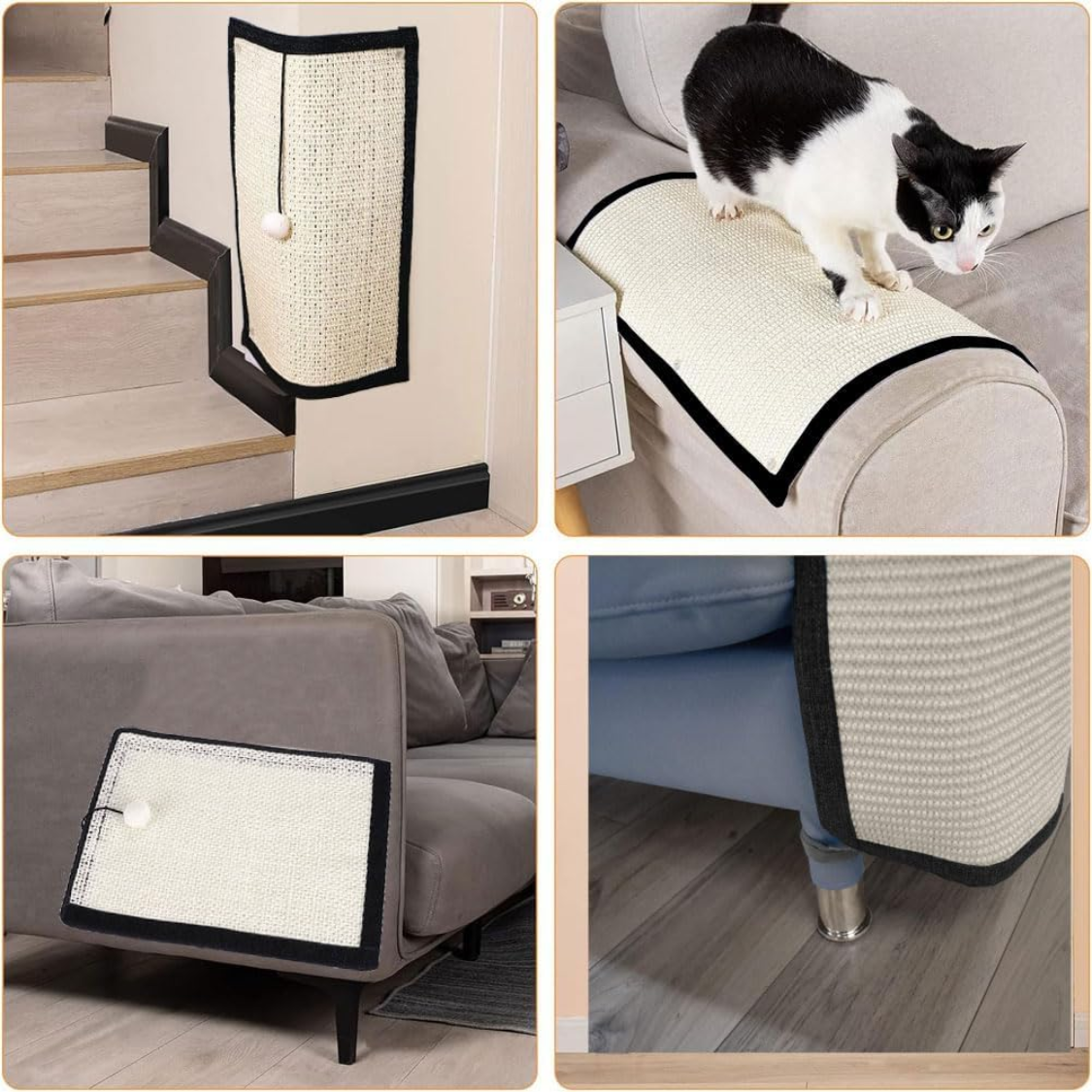 Cat Scratch Pad, Natural Sisal, Furniture — image 2