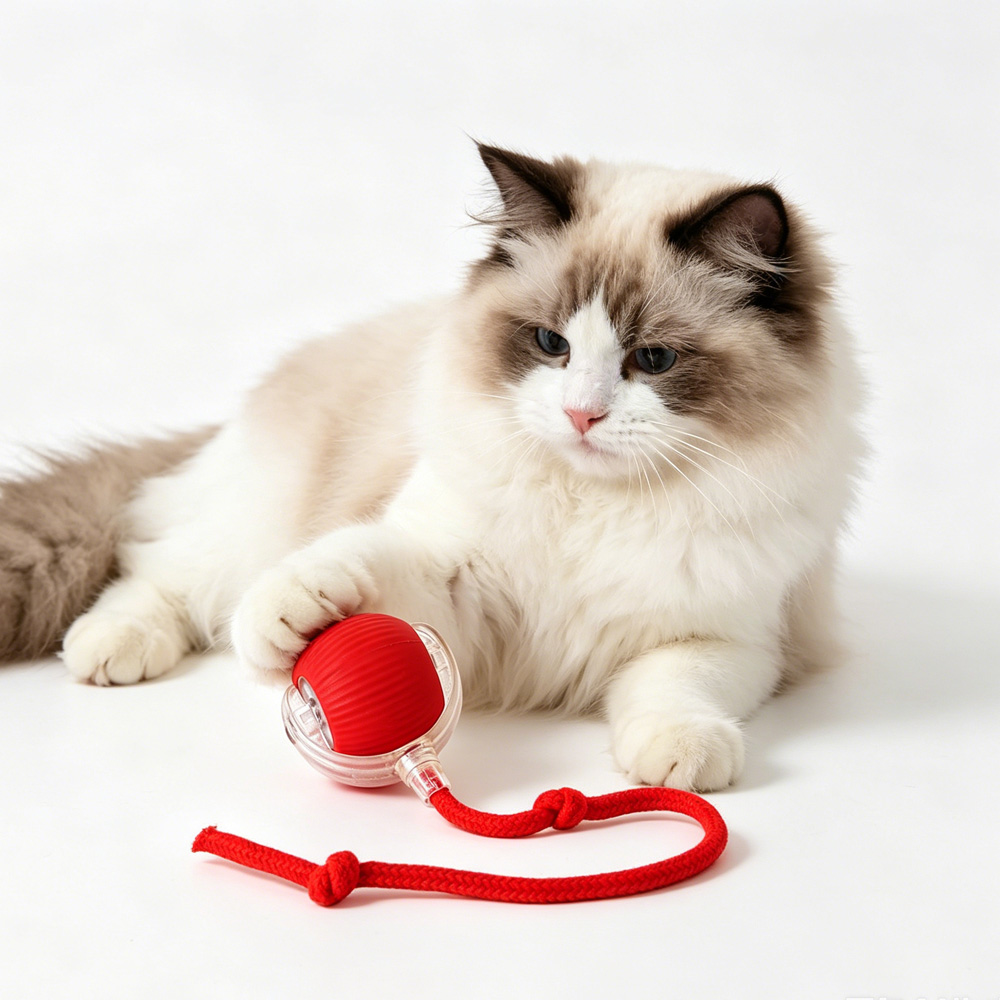 Electric Dog Cat Ball Toy, Indoor Large And Small Cat Dog Interactive Intelligent Rolling Pet Ball — image 1