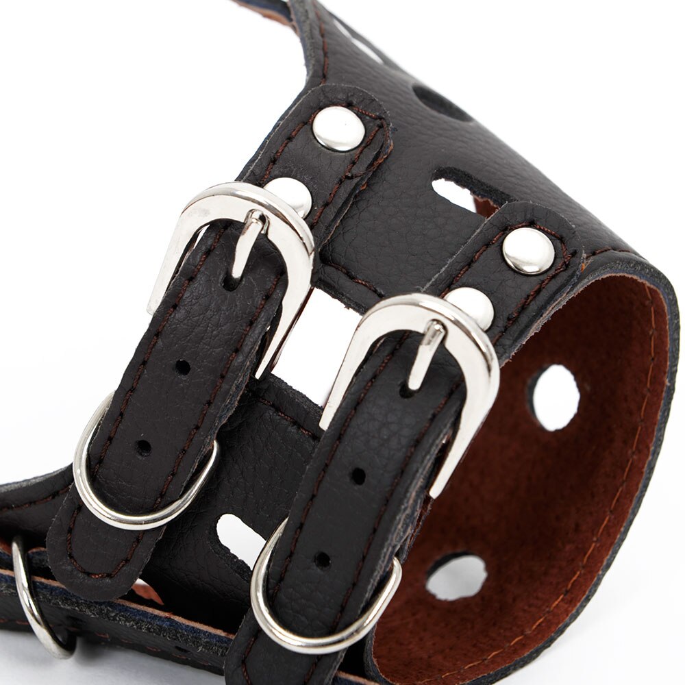 Pet Mouth Adjustable Cap Basket Muzzle Mask Cage Cover Chewing Four Size Product — image 2
