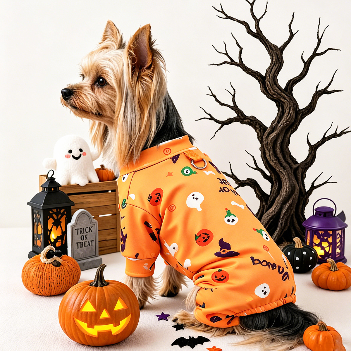 Ropa de Halloween para Mascotas - Traje de Pijama para Perros y Gatos — imagen 2