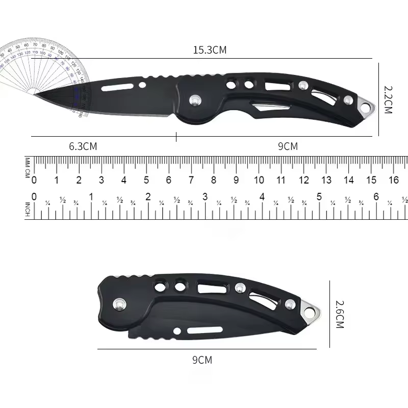 Stainless steel folding knife, survival knife, hunting knife, fruit knife, portable pocket knife for camping and outdoor fishing — image 6