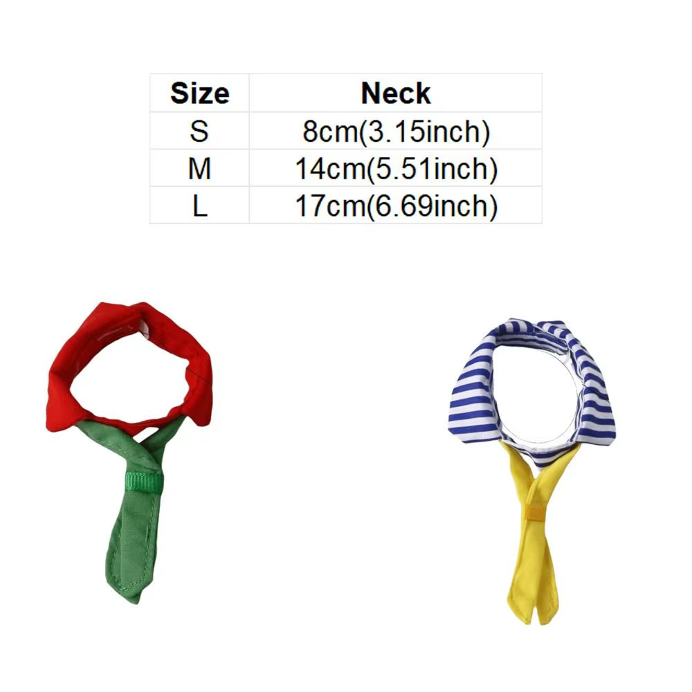 Cute Adjustable Parrot Necktie Lightweight Decorative Pet Bird Tie Striped Parrot Collar Pet Decoration — image 6