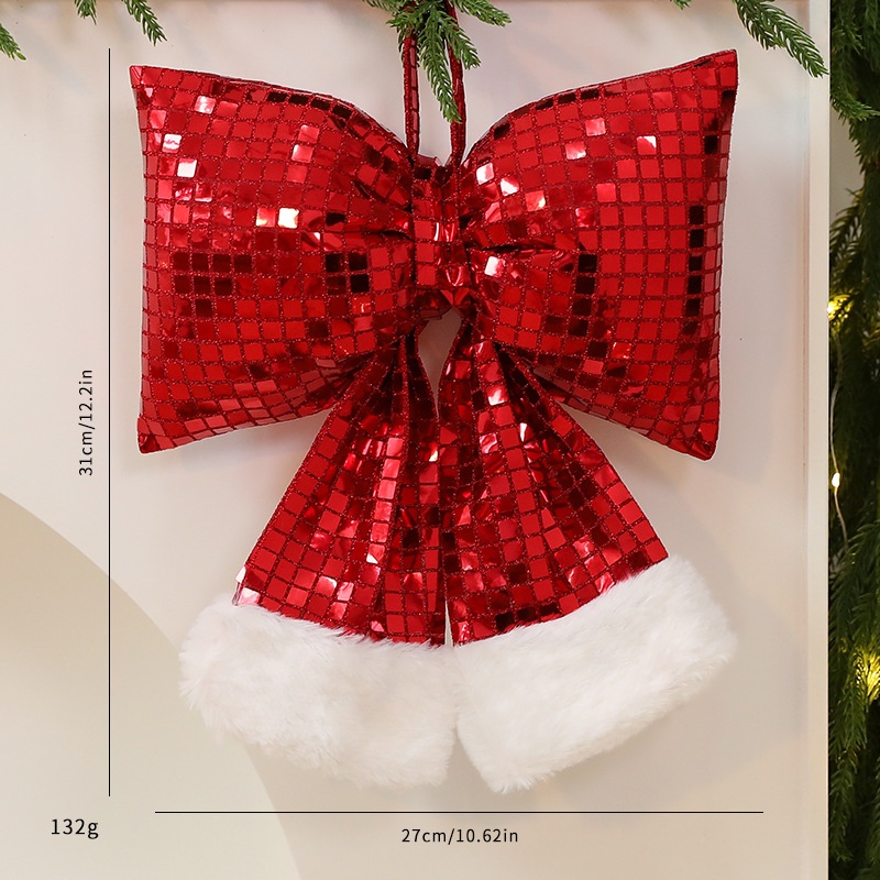 Adorno de Mariposa Brillante para Árbol de Navidad, Decoración de Vidrio para Ventana Hotel y Colgador de Navidad — imagen 13