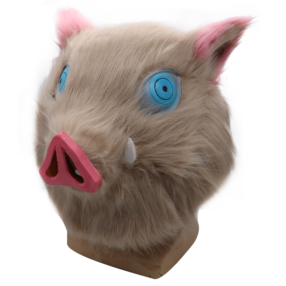 Disfraz de Cerda Demon Slayer Iyo no Suke - Máscara de Latex para Fiesta de Disfraces con Cabeza de Cerdo Fluffy — imagen 8