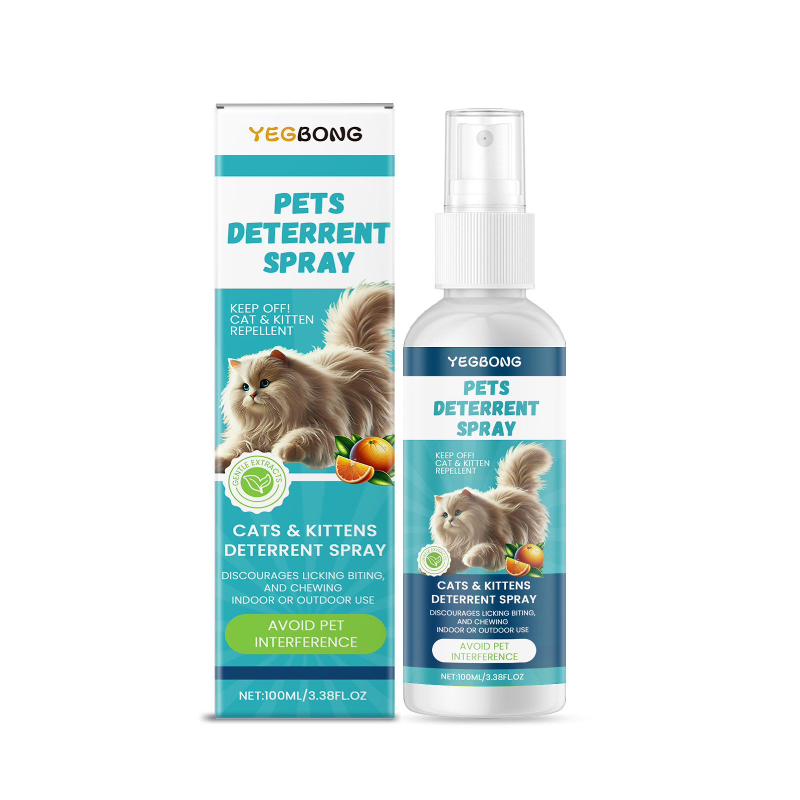 Yegbong Cat Anti-Scratch Spray Indoor Restricted Area Set Up To Expel Pets Anti-scratch And Bite Furniture Sofa Spray — image 1