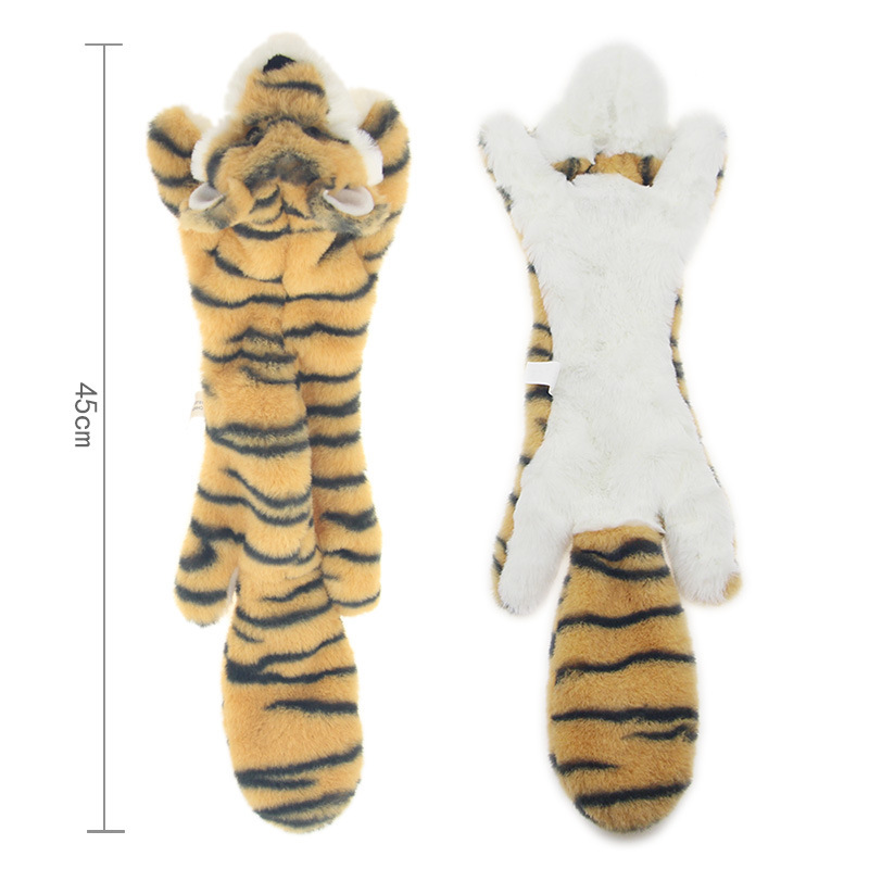 Dog Plush Puzzle Biting Sound Pet Toy Simulation Animal Shape Leather Shell Toy — image 3