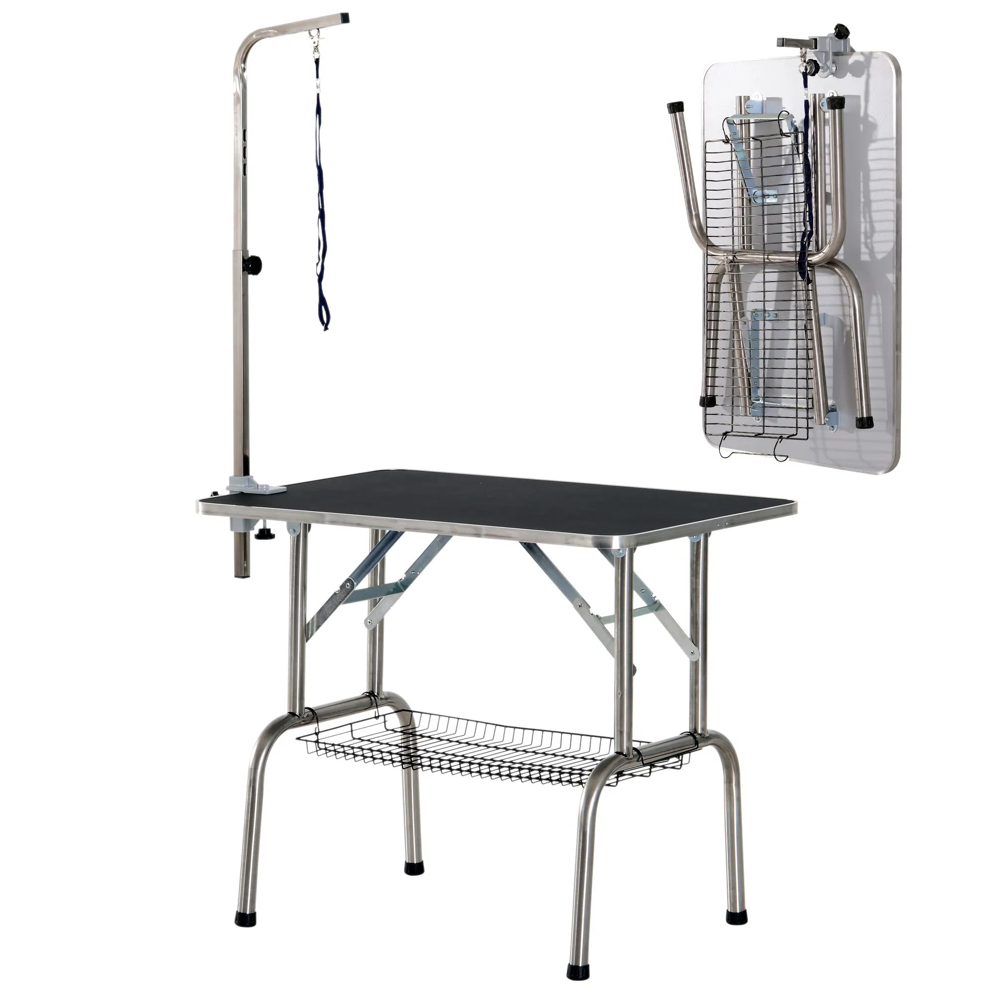36-inch Dog Grooming Table Stainless Steel QUALITY GUARANTEED with Adjustable Arm and Basket — image 1