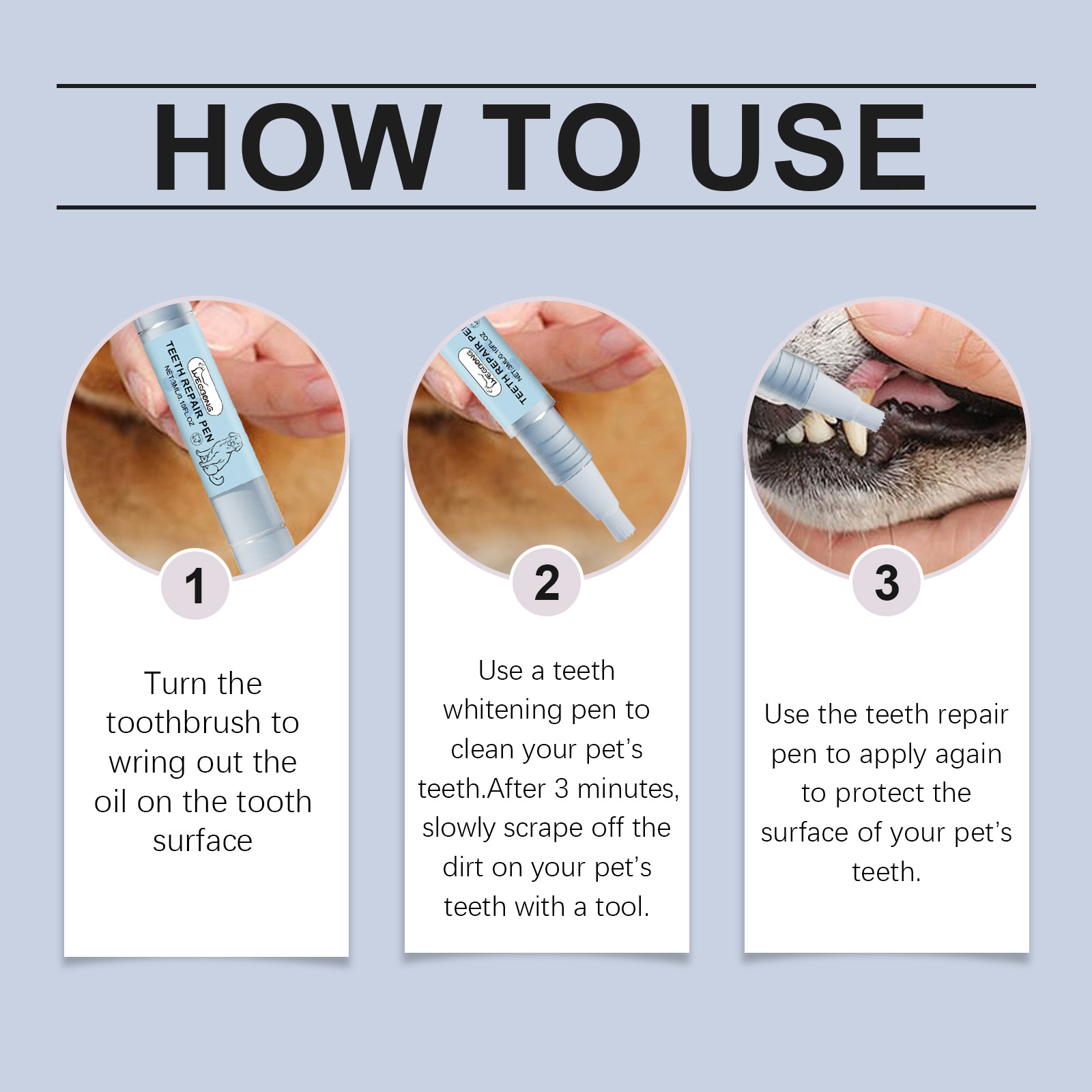 Kit de Pintura Dental para Mascotas - Eliminador de Placas y Manchas — imagen 7