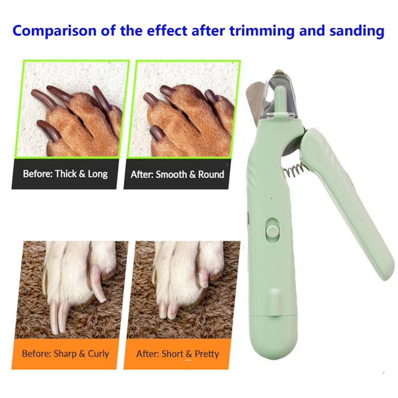 Cortaúñas para Mascotas 2 en 1 con Luz LED, Tijeras Especiales Detectoras de Vena Sanguínea para Perros y Gatos, Cortador de Uñas Multifunción para Patas de Animales, Artículos para Mascotas — imagen 25