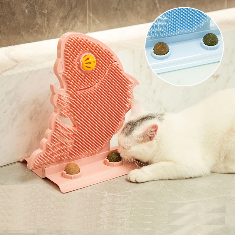 Tablero de Garras para Gatos con Pelotas de Cepillo y Aromaterapia - Entretenimiento para Felinos — imagen 3
