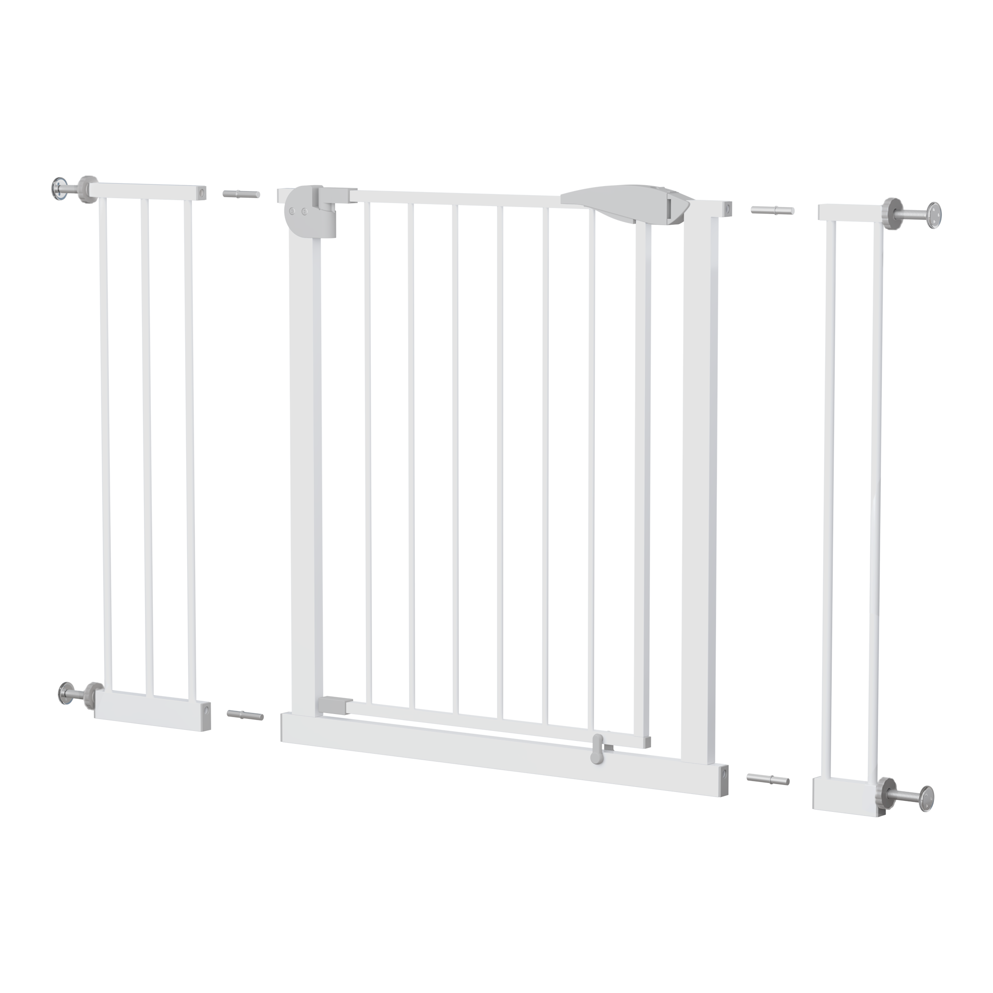 2 Pack 29.5-44.1" Wide Baby Gate for Stairs, Dog Gate Indoor for Doorways, No Drilling Pressure Mounted Pet Gates for Kids, Easy Walk Through Safety Gate, White — image 27