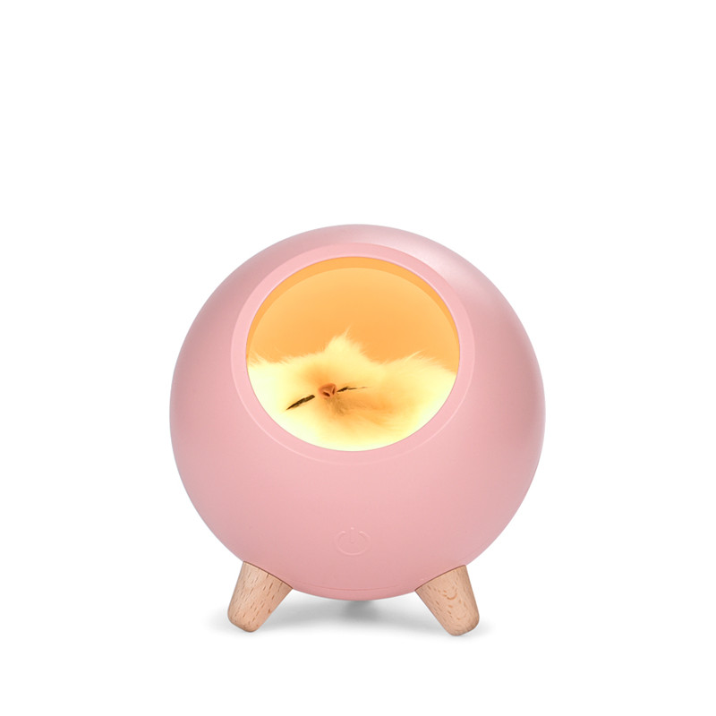 Creative Cute Little Cute Cat House Night Light Cute Kitten Bedside With Sleeping Light USB Charging Touch Atmosphere Light — imagen 5