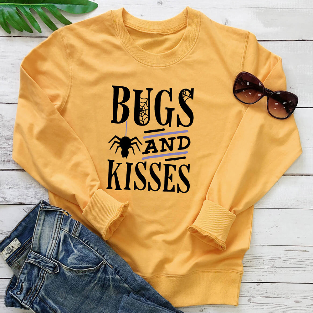 Spider print round neck long sleeved sweatshirt — image 1