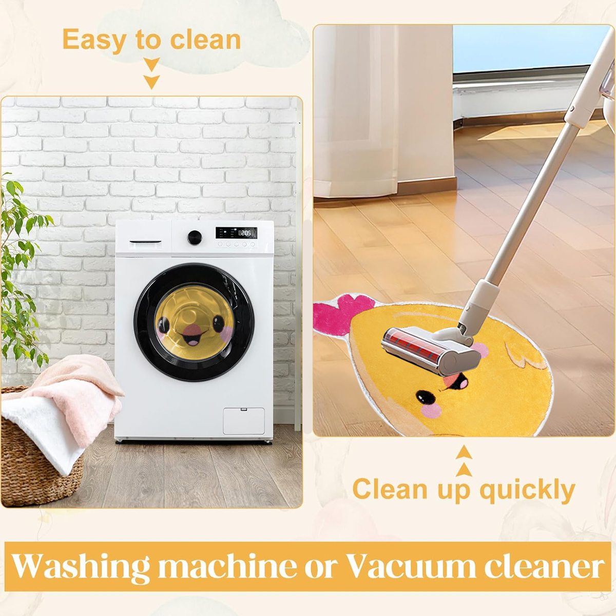 Manta de Baño para Pollos 24x15 Pulgadas Bienvenida Primavera Alfombrita Corte Non-Slip Lavable para Baño, Dormitorio o Salón Decoración de Baño para Pascua Día de la Madre Fiesta Cumpleaños Regalo — imagen 9