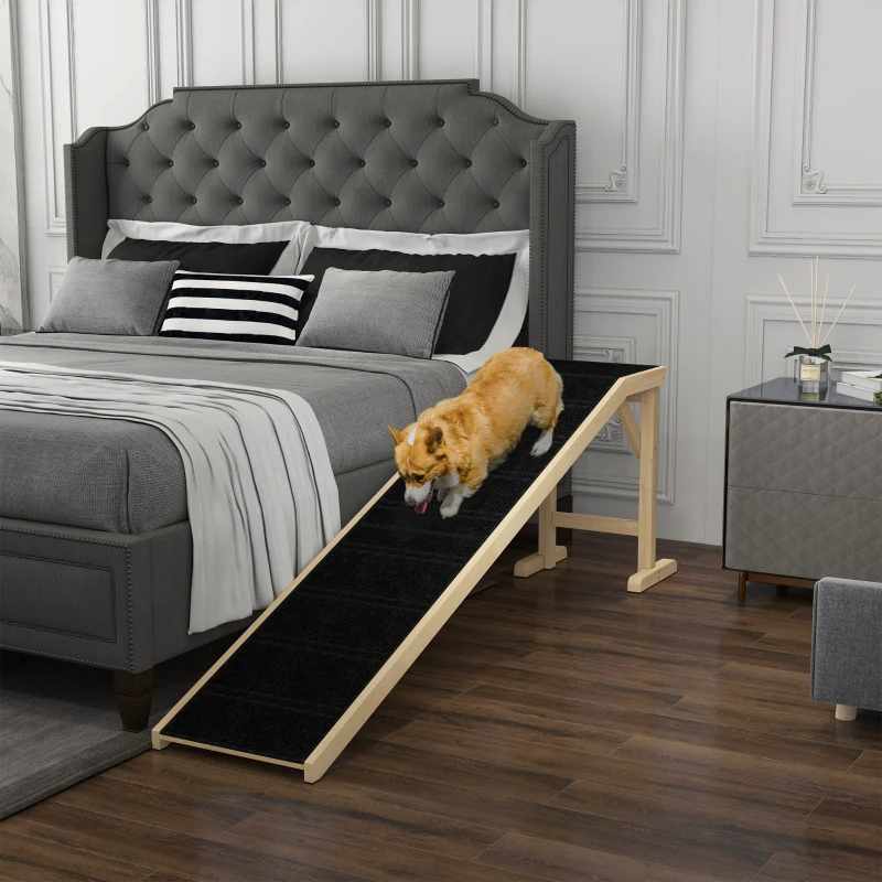 Dog Ramp For Bed, Pet Ramp For Dogs With Non-Slip Carpet And Top Platform — imagen 10