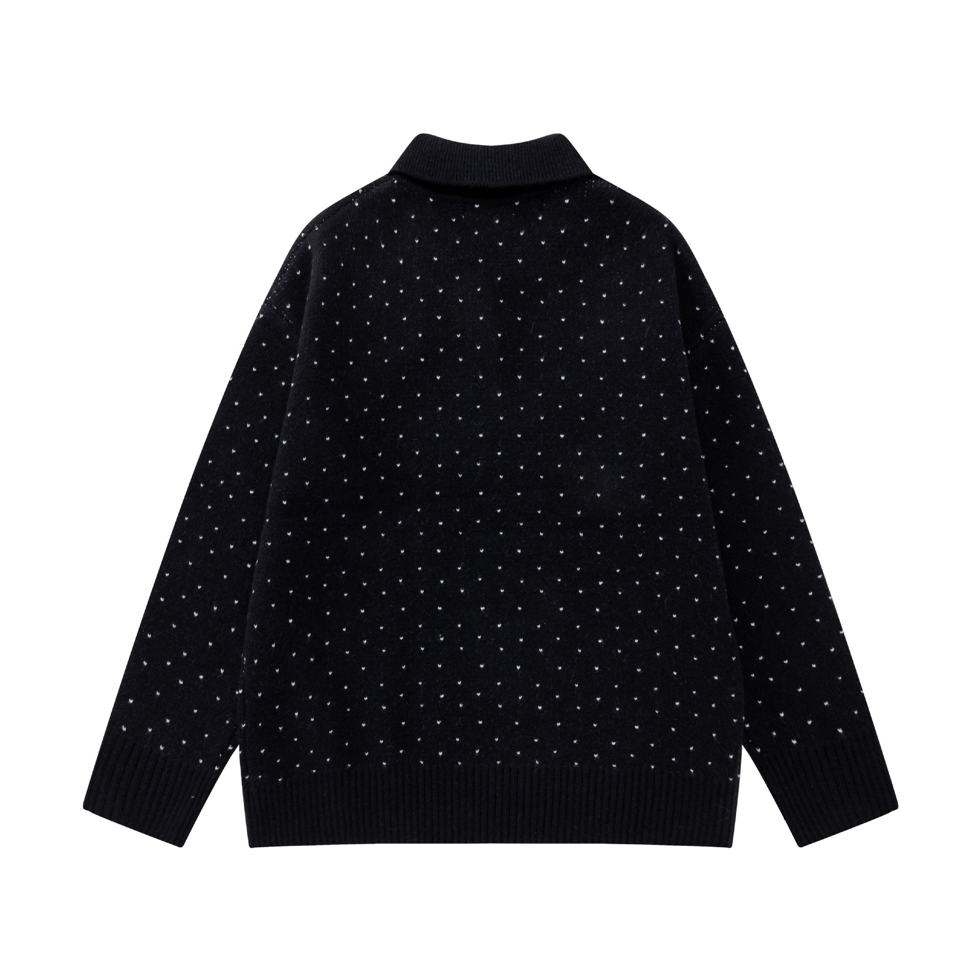 Polka dot scarf cat sweater — image 3