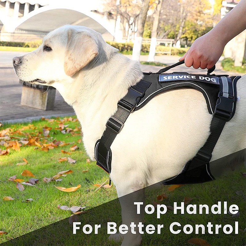 New Pet Traction Dog Explosion-Proof Punch Chest Strap Undershirt Type Reflective Pet Chest Strap — image 2