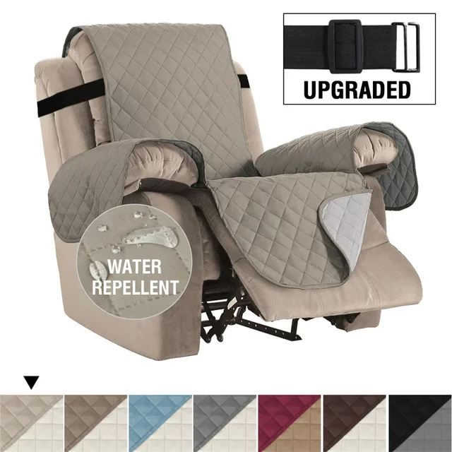 Waterproof Recliner Cover Snap Fixed Pet Dog Kids Sofa Mat Couch Slipcovers For Living Room Dustproof Furniture Protector Covers — image 13
