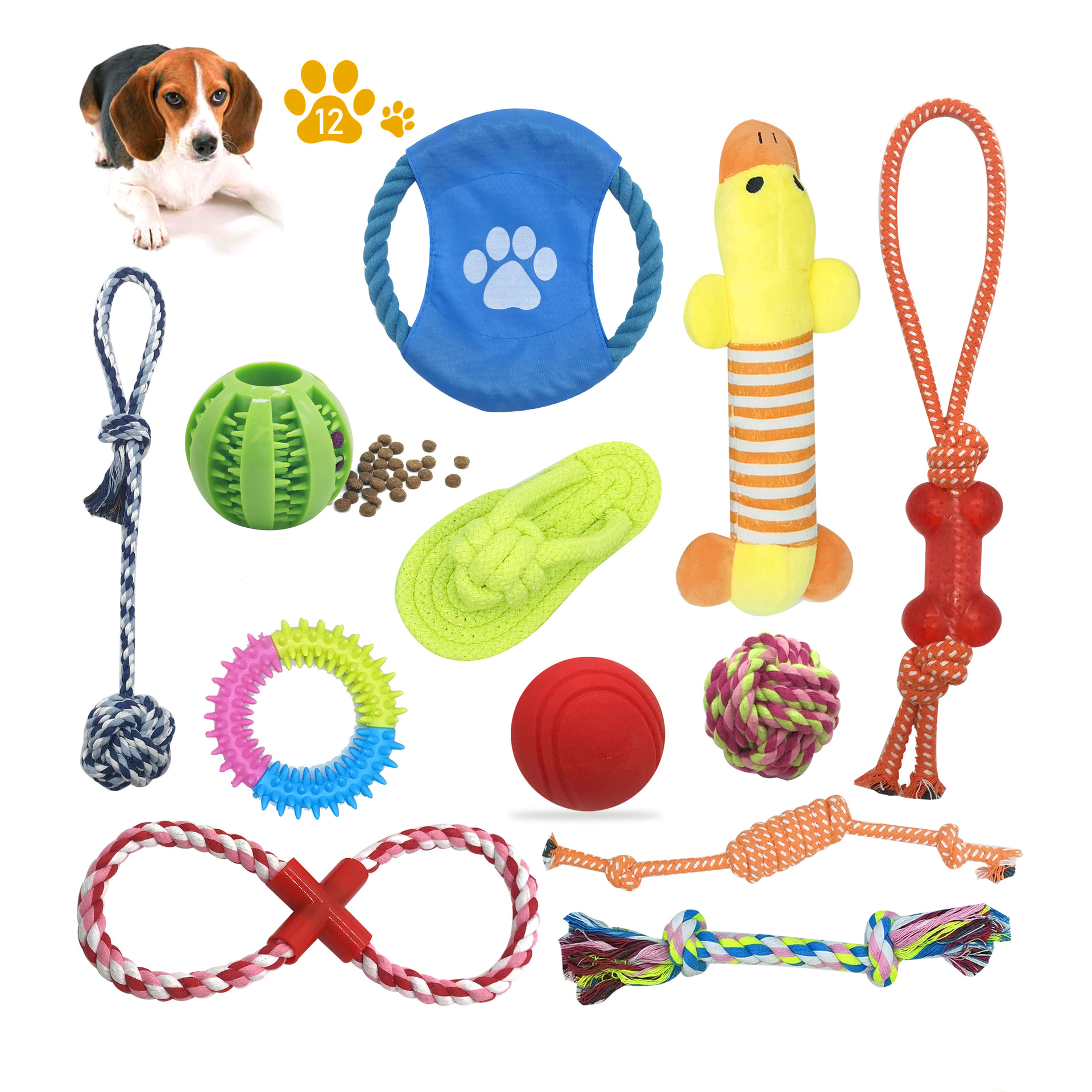 Conjunto de Juguetes para Perros - Mordedor de Cuerda de Algodón — imagen 5