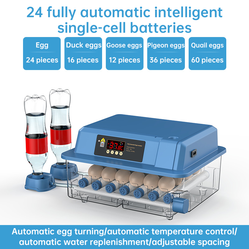 Automatic Egg Incubator 12/15/24 Eggs with Auto Turner & Temp Control, Poultry Hatcher for Chicken Duck Quail — image 1