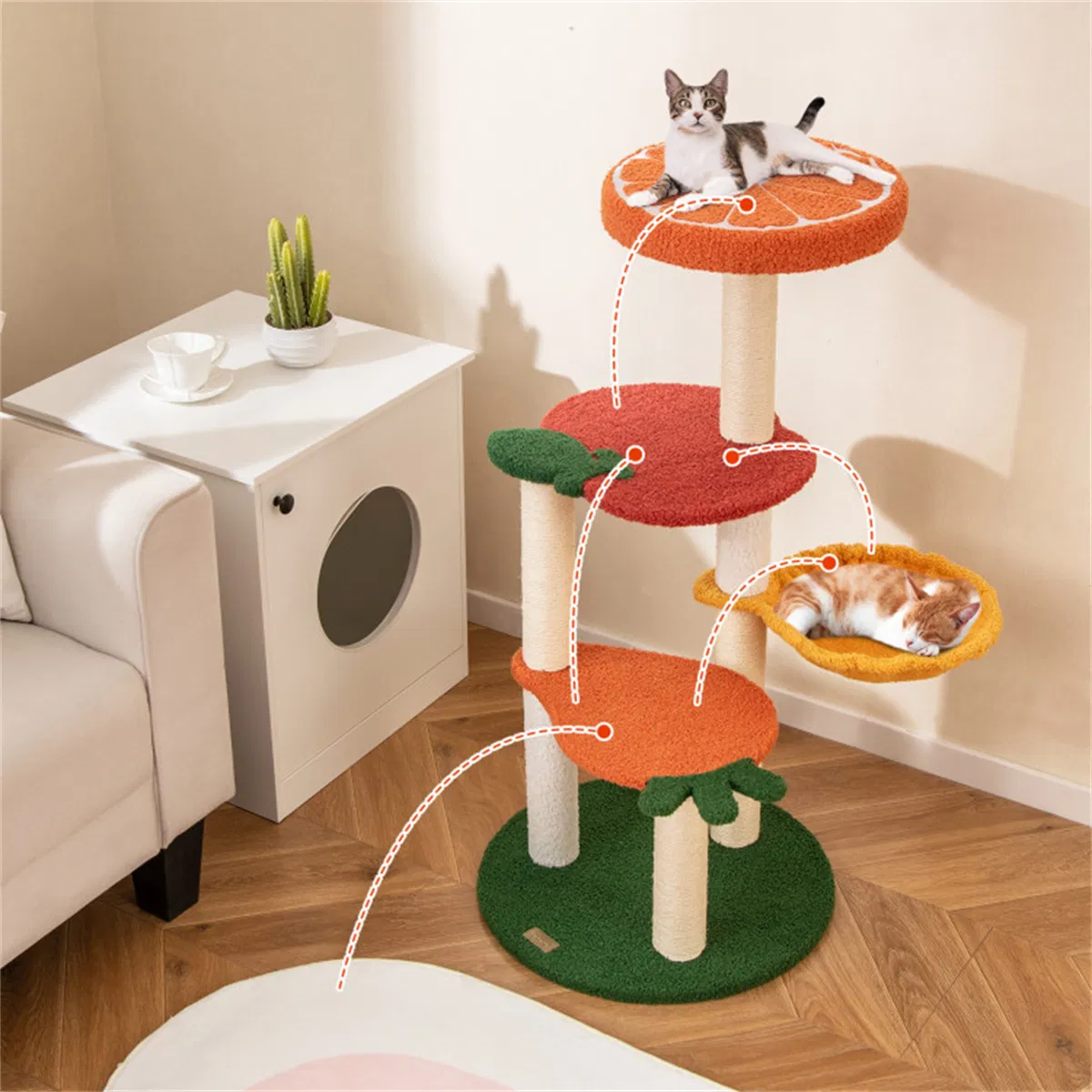 Cat Tree Pet Activity Center Cat Apartment — image 9