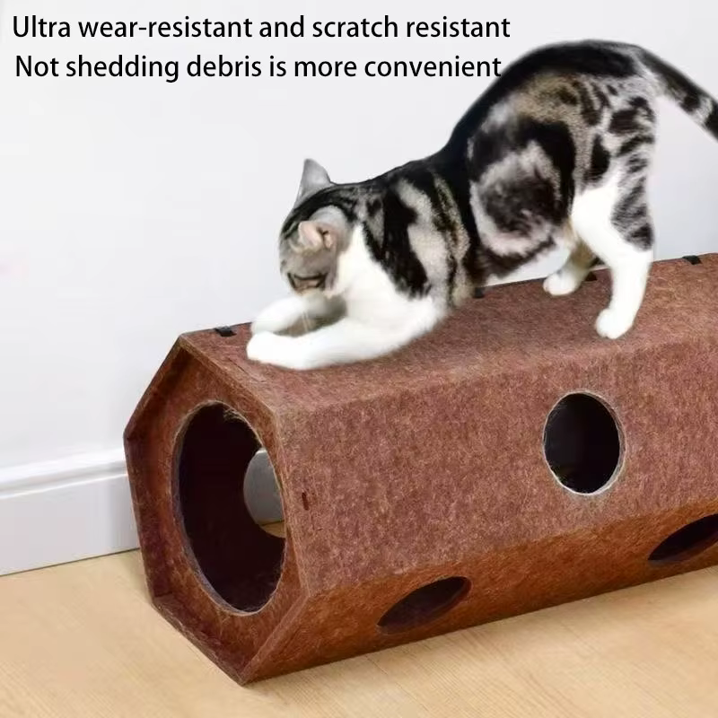 Pet Cat Tunnel Tube Toys Foldable Tunnels for Indoor Cats Kitten Play Tube Suitable for All Four Seasons Wall-Corner Games 고양이 — image 6