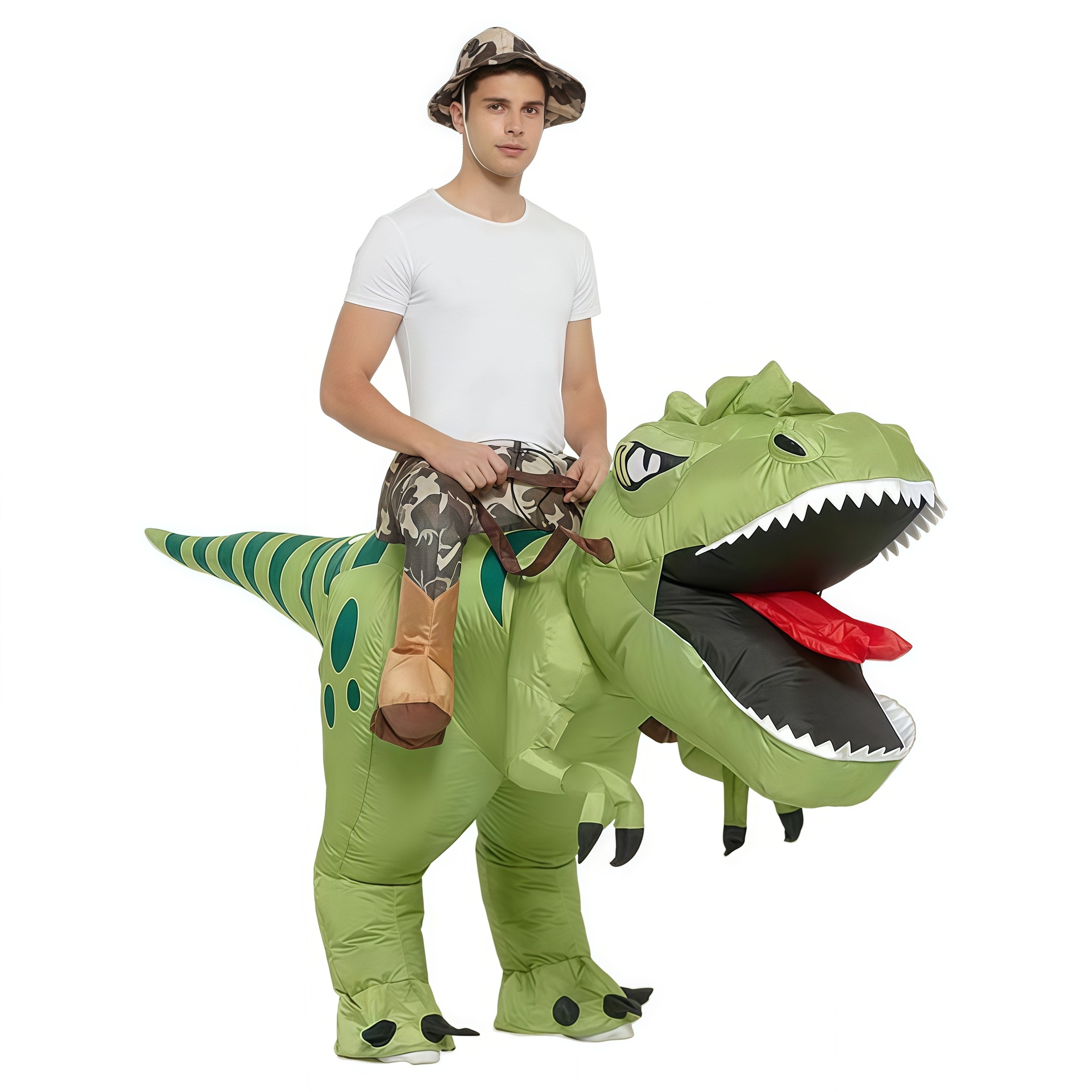 Halloween Stage Inflatable Dinosaur Costume for Performance, Funny Running Dinosaur Inflatable Suit — image 6