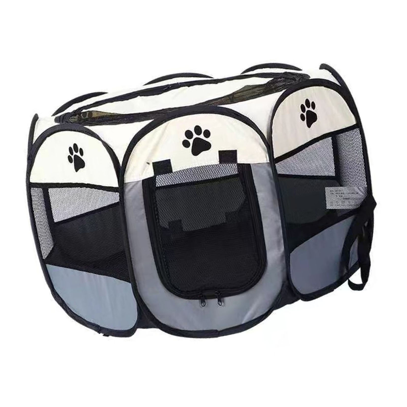 Caja Portátil para Perros y Gatos Respirable Espaciosa Fácil de Limpiar Enclavada Plegable Suave Refugio para Mediano 91x48cm/35.8x18.9in — imagen 3