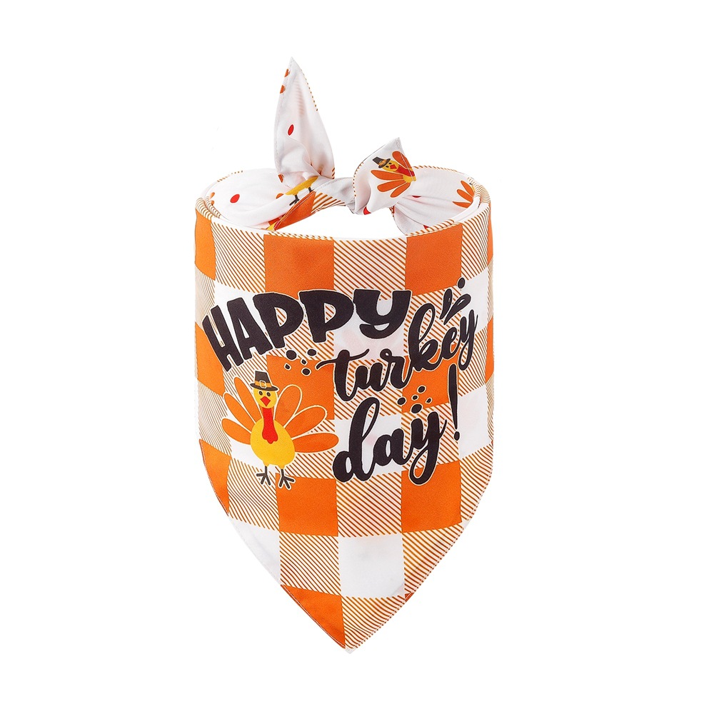 New Pet Scarf Dog Triangle Scarf Thanksgiving Pet Bandana — image 6