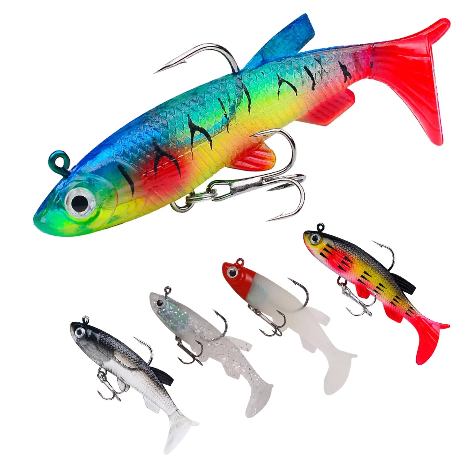 Telescopic Fishing Rod Reel Combo with Swimbaits Tackle Kit Freshwater Saltwater Fishing Pole Beginner Fishing Kit — image 2