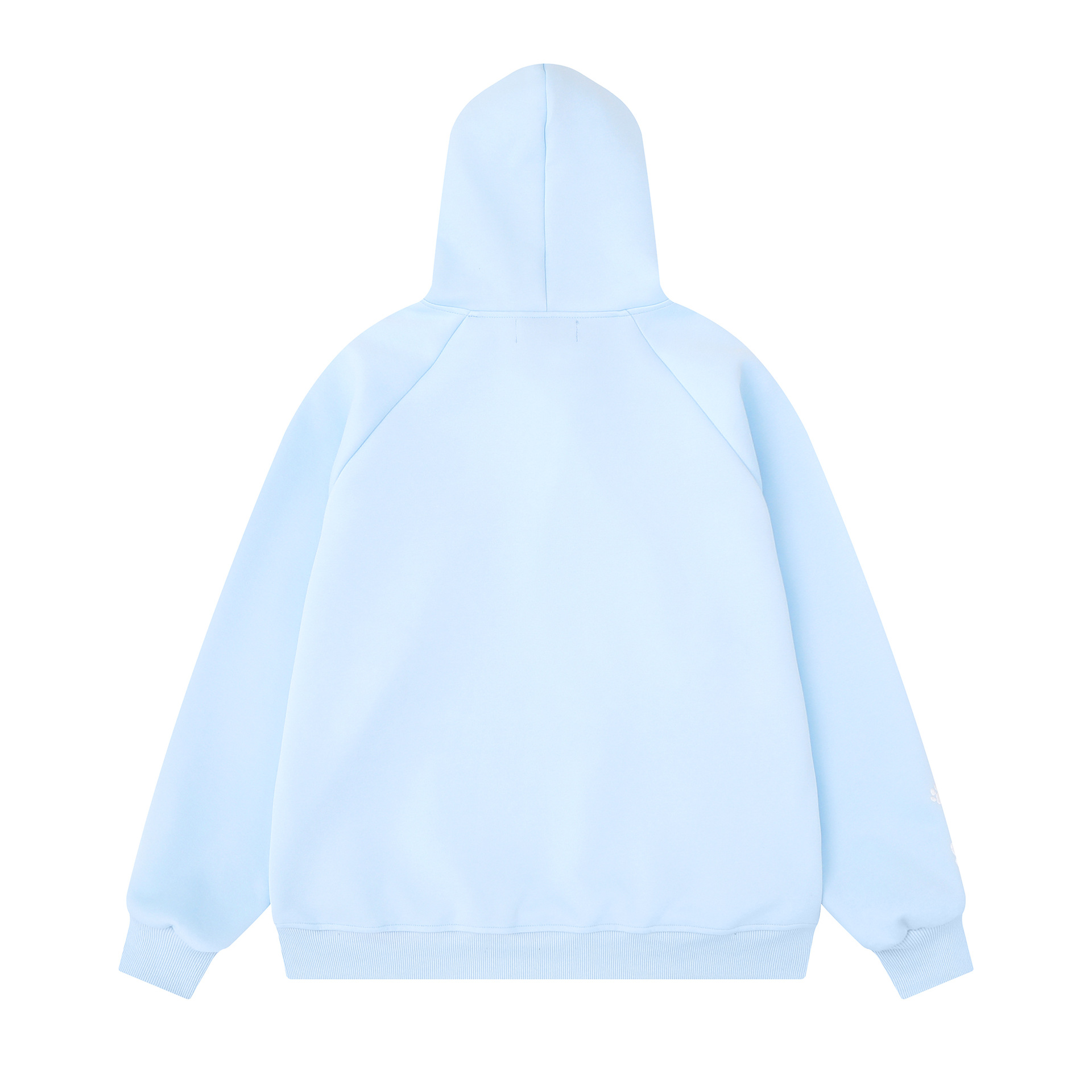 Note Embroidery Raglan Sleeve Hooded with Bunny Ear Bow Women's Pullover Sweatshirt — image 3