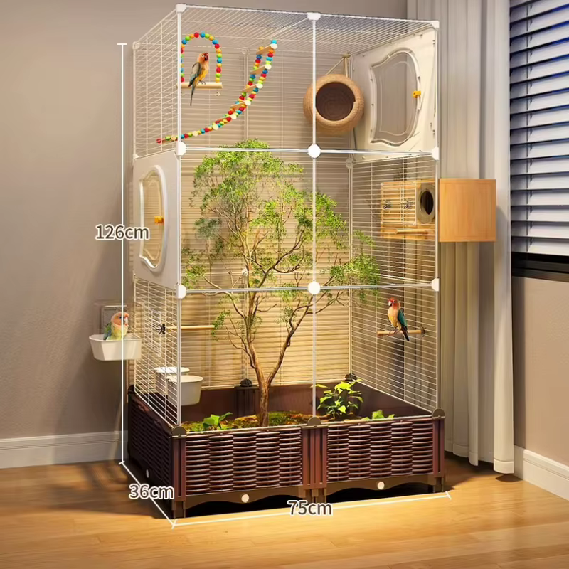 Goldfinch Bird Cages Stainless Inseparable Large Supplies Bird Cages Parrot Cockatiel Aviary Jaula Para Canarios Bird Supplies — image 3