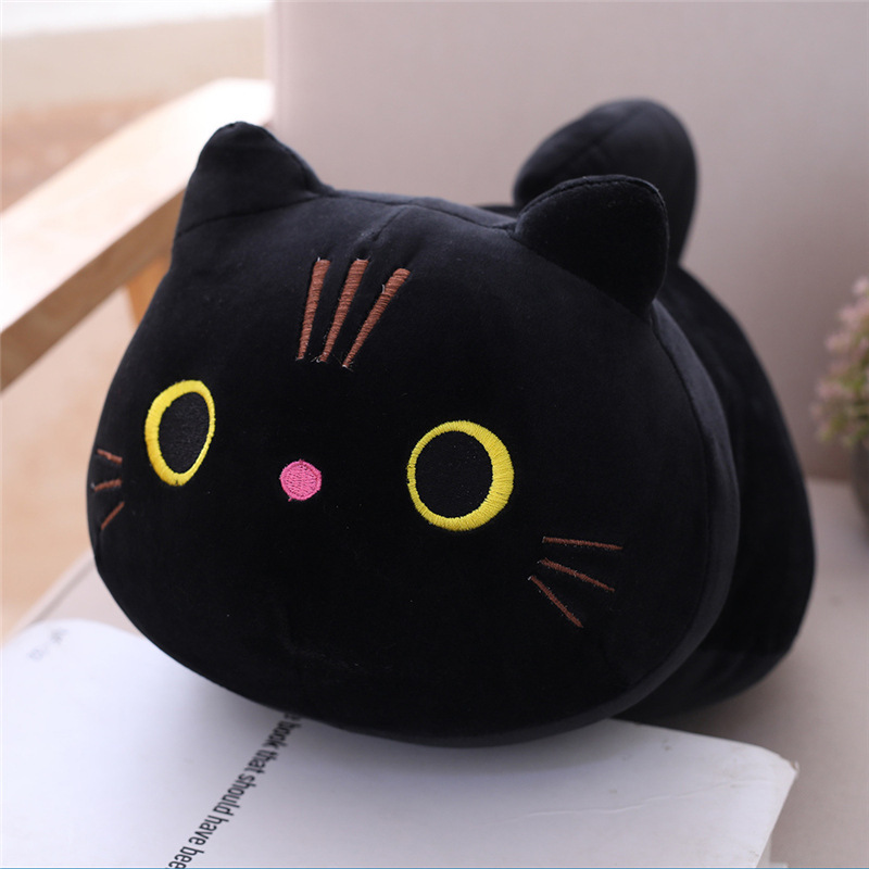 Mollusk Pillow Cute Cat Cylindrical Long Pillow Bedside Single Double Pillow Nap Pillow Office Pillow — image 4