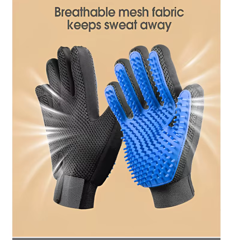 Pet Hair Glove Comb Pet Dog Cat Grooming Cleaning Glove Deshedding Hair Remover Massage Brush Animal Supplies Cat Accessories — image 4