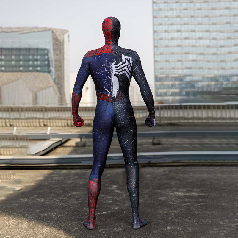 3D Digital Print Venom Symbiote Spider-Man Halloween Cosplay Bodysuit Costume — image 4