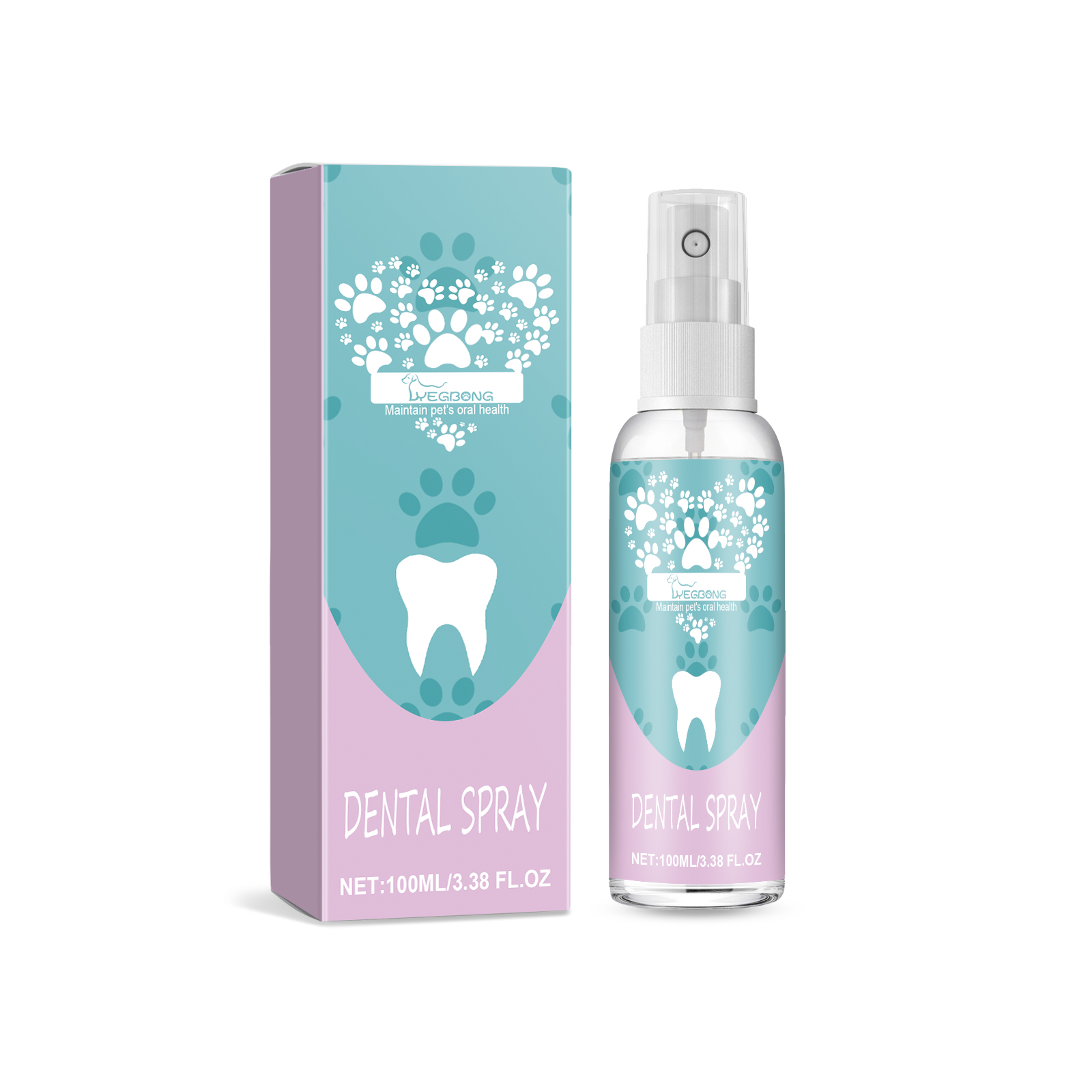Pet Dental Spray For Dogs & Cats, No Brushing Needed, Freshen Breath & Whiten Teeth Oral Care Spray — image 1