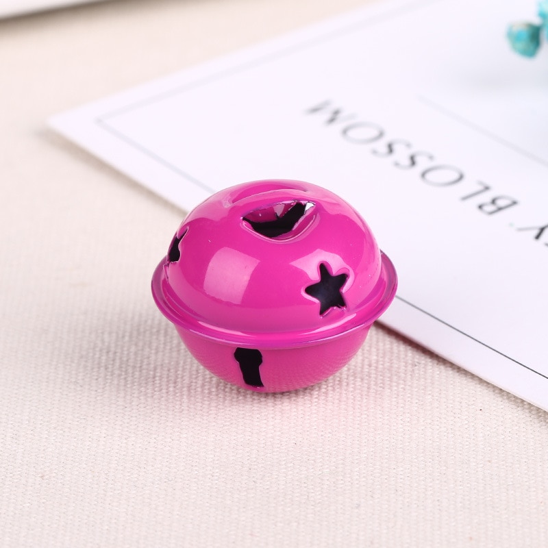 20pcs big Colorful Iron Metal Jingle Bells Christmas Decor Pet Pendant Hanging Christmas Tree Ornaments Key DIY Craft Accessorie — image 5