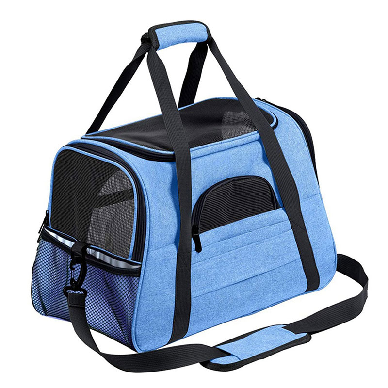 Mochila de Viaje para Mascotas plegable y expansible - Bolsa respirable para perros y gatos, bolso cruzado convertible para mascotas pequeñas — imagen 2