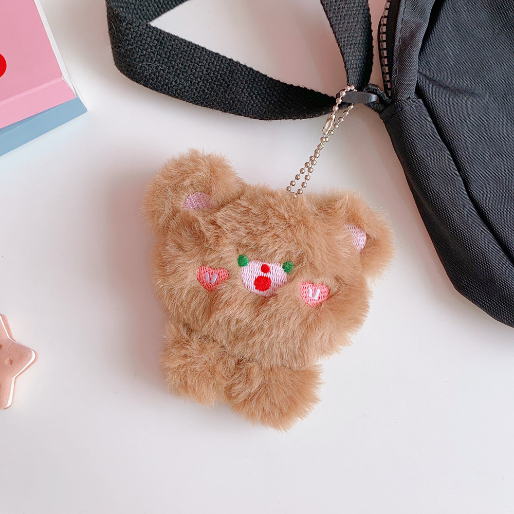 Ins Cute Soft Bear Pin Jewelry Plush Three-Dimensional Sweet Student School Uniform Brooch Bag Pendant — imagen 8