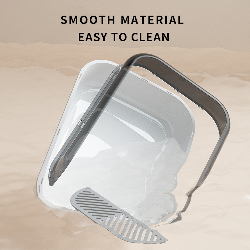 Semi Enclosed Cat Litter Basin Extra Large Anti Splashing Cat Toilet Cat Supplies Cat Excrement Basin Cat Litter Basin — image 3