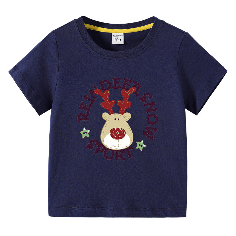 Christmas Deer Children's Summer Clothes Short Sleeves — image 14
