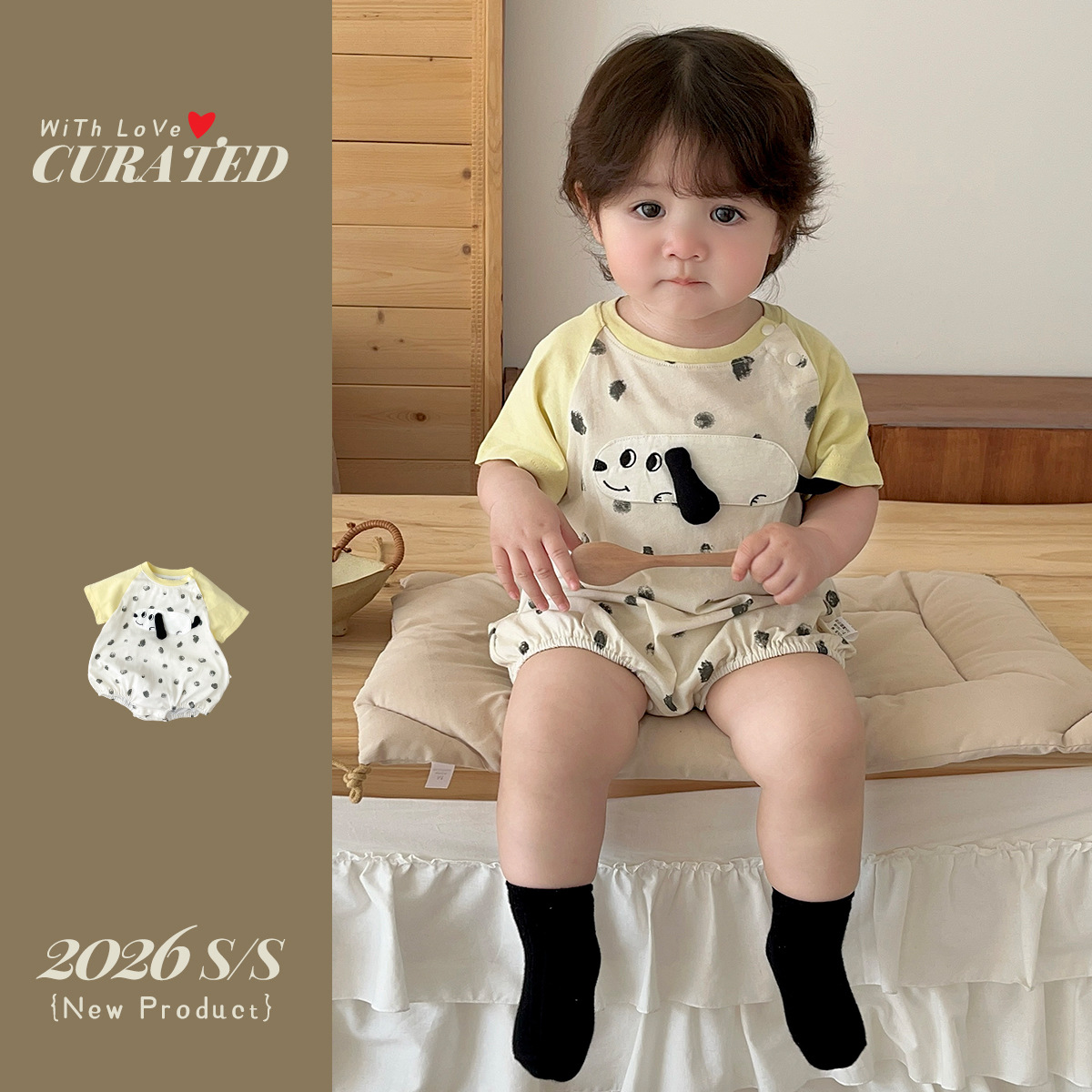 Traje de Polka Dot para Perro, Vestido Corto con Mangas y Pantalones Cortos — imagen 3