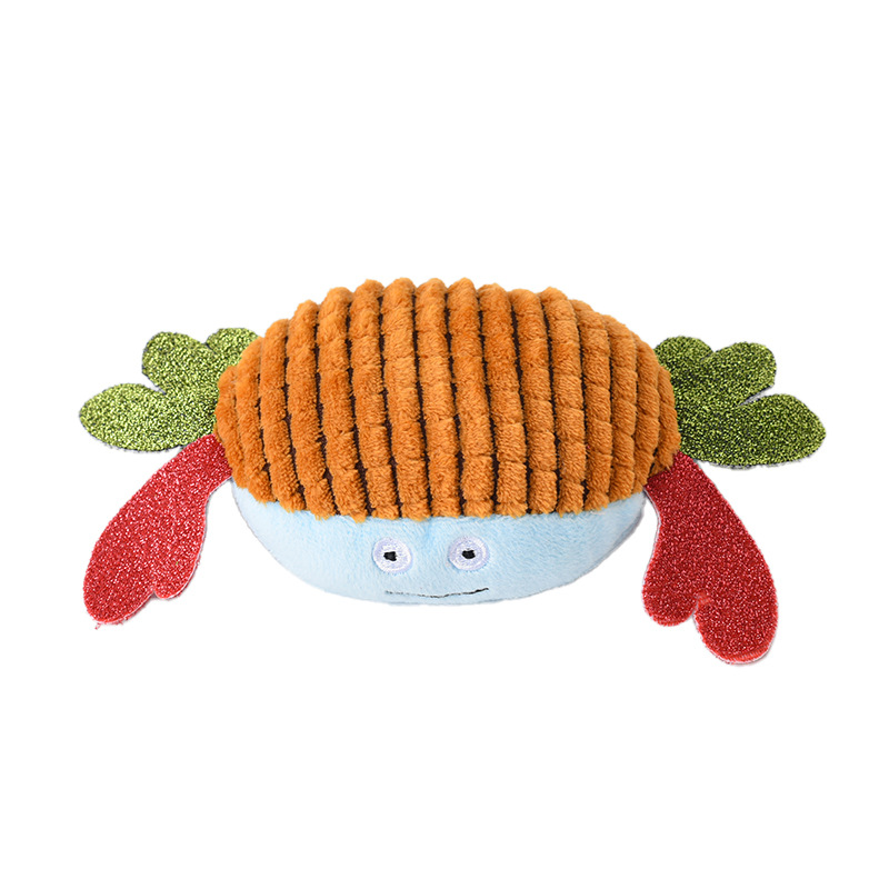 New Dog Toy Sounding Plush Molar Bite-Resistant Dog Toy Self-Healing Simulation Crab Dog — image 4
