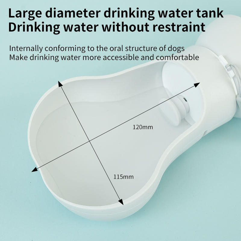 Silicone 550ml Pet Accessories Dog Mugs Products Foldable Dog Travel Water Dispenser Dog Water Bottle — image 5